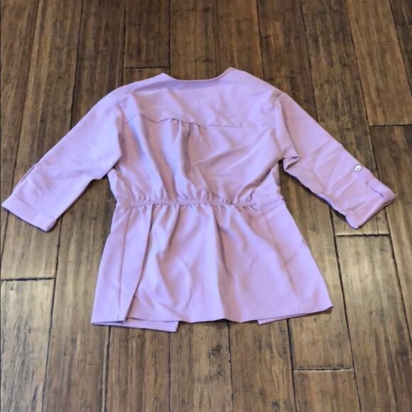 Pink Drawstring Jacket Waist Lightweight Pink - Picture 7 of 7